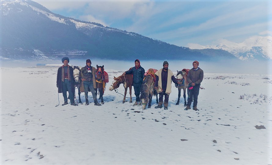 बागलुङको ढोरपाटनमा यस वर्ष पहिलो पटक हिमपात