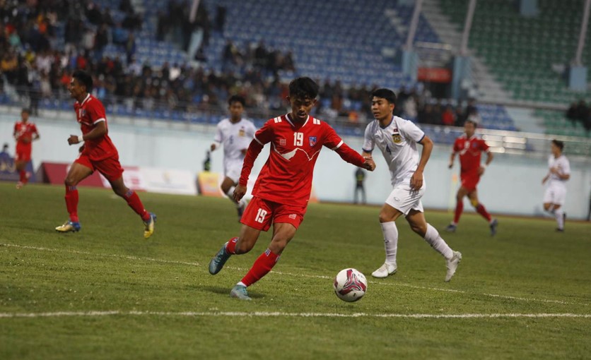 २–० गाेलको अन्तरले नेपालले लाओसलाई हराए