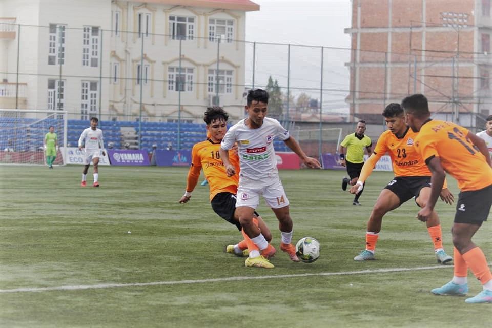 ए डिभिजन लिग फुटबल खेलमा एपीएफ क्लबले खुमलटार एफसीलाई हरायो