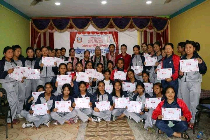 जिल्ला युवा समितिद्वारा २ दिने महिला आत्मरक्षा तालिम सम्पन्न