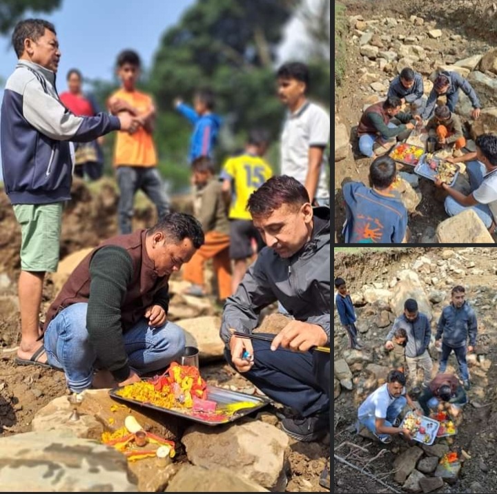 भीमफेदी बालगृहको छात्रावास भवन शिलान्यास