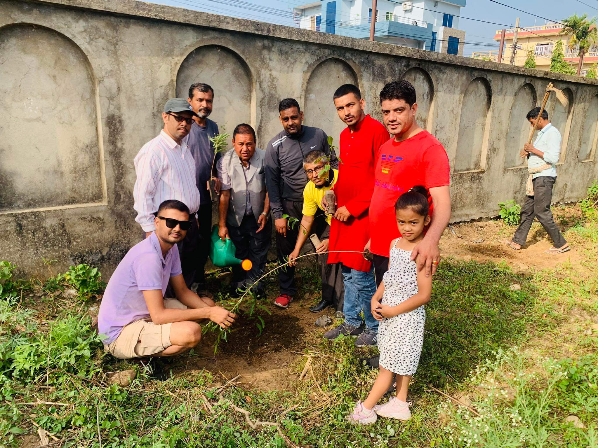 राप्रपाद्वारा हुप्रचाैर अतिक्रमणको सांकेतिक बिरोध कार्यक्रम तथा वृक्षारोपण