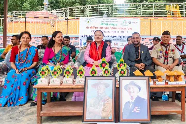 पेन्गोलिन ओपन स्काउट क्रूयुद्वारा हेटौँडामा पदयात्रा हाईक तथा संयुक्त दिक्षान्त समारोह कार्यक्रम आयोजना