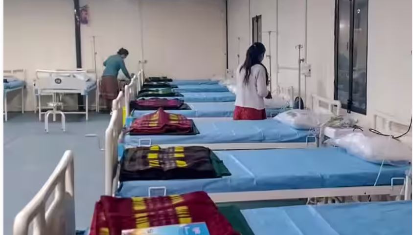 काशीको सुरुङमा फसेकाको उद्धार भए लगत्तै उपचार गर्न ४१ सैयाँको अस्पताल निमार्ण