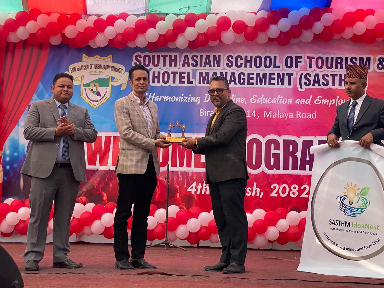 विराटनगरमा सास्थम कलेजद्वारा बीबीए–बीएचएम नवप्रवेशीको भव्य स्वागत