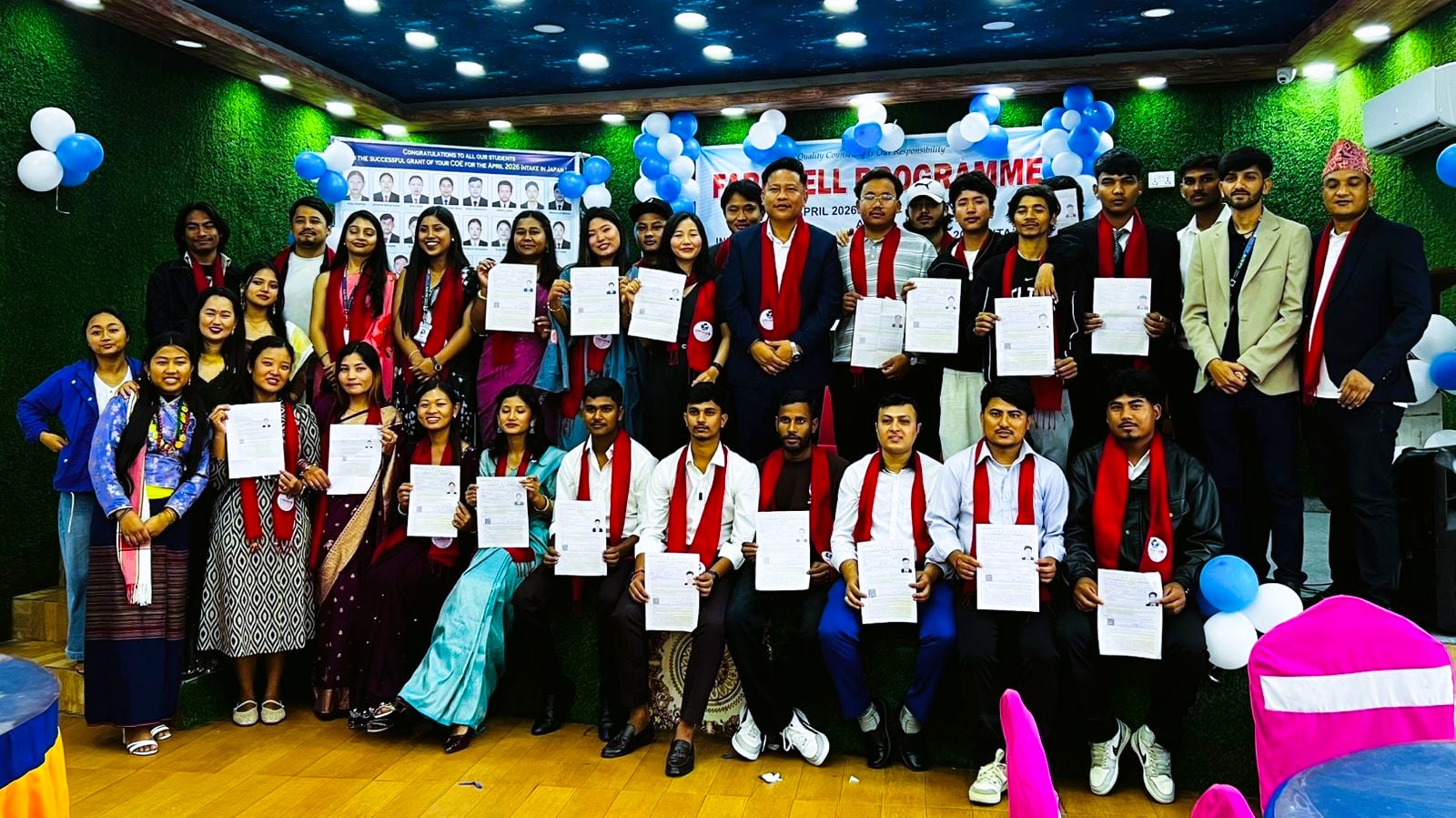 विदेश अध्ययनका विद्यार्थीहरूलाई विदाई, जानकारीमूलक सत्रले भविष्य निर्माणमा सहयोग पुर्‍यायो