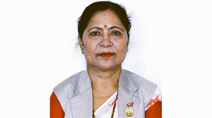 लुम्बिनी प्रदेश सभा सांसद रेखा शर्मा बालश्रम आरोपमा काठमाडौँ धुम्बराहीबाट पक्राउ