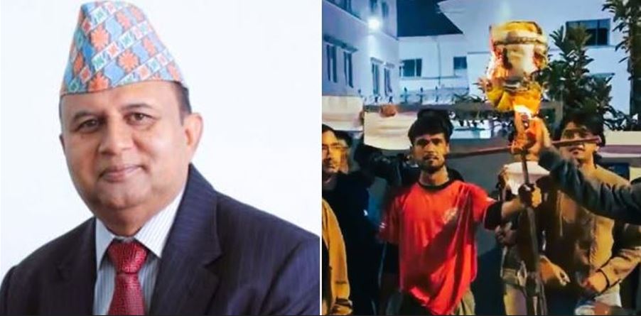 शंकर पोखरेलको राजीनामा माग्दै एमालेनिकट विद्यार्थीहरूको प्रदर्शन, सुहाङ नेम्वाङको पक्षमा नाराबाजी